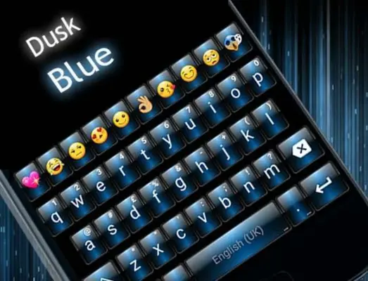 Emoji Keyboard Dusk Blue Theme android App screenshot 0