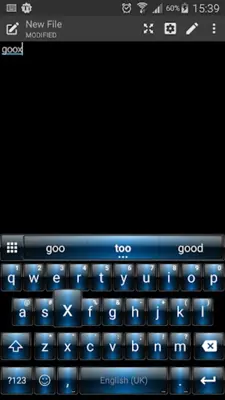 Emoji Keyboard Dusk Blue Theme android App screenshot 5