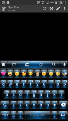 Emoji Keyboard Dusk Blue Theme android App screenshot 6