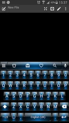 Emoji Keyboard Dusk Blue Theme android App screenshot 7